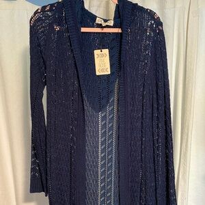 Pink Rose hooded cardigan